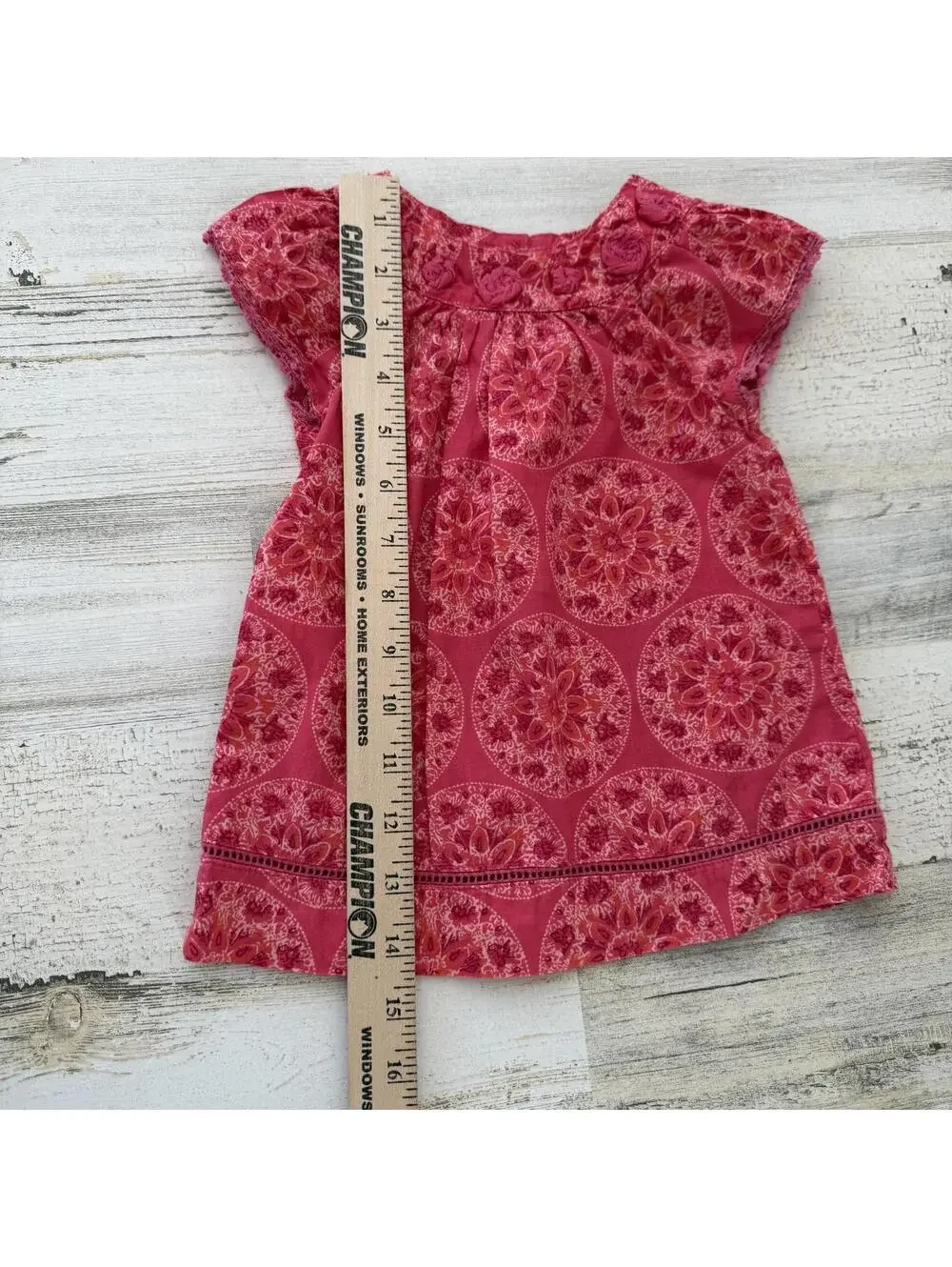 Calypso St Barth Girl's 9 Months Pink Floral Dress/Tunic